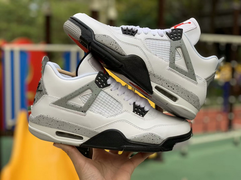 Authentic Air Jordan 4 White Cement women